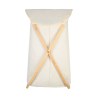 Estia Καλάθι Άπλυτων Bamboo Essentials 40X40X70Cm Με Θήκη Πολυεστέρα Πτυσσόμενο Μπεζ