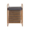 Estia Καλάθι Άπλυτων Bamboo Με Θήκη Πολυεστέρα 40X35X60.5Cm