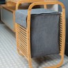 Estia Καλάθι Άπλυτων Bamboo Με Θήκη Πολυεστέρα 40X35X60.5Cm