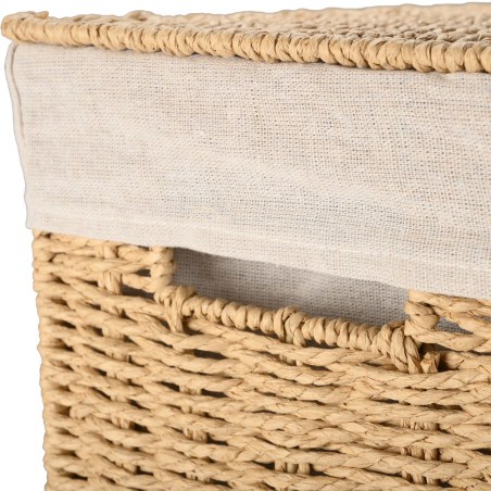 Estia Καλάθι Άπλυτων Botanica 38X22X55Cm Me Εσωτερική Επένδυση & Καπάκι Ορθογώνιο