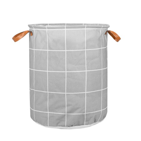 Καλάθι Άπλυτων Checkered 60Lt Πτυσσόμενο Με Χερούλια 40X40X50Cm