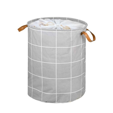 Καλάθι Άπλυτων Checkered 60Lt Πτυσσόμενο Με Χερούλια 40X40X50Cm