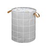 Καλάθι Άπλυτων Checkered 60Lt Πτυσσόμενο Με Χερούλια 40X40X50Cm