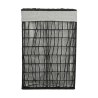 Estia Καλάθι Άπλυτων Nest 37X22X55Cm 2 Θέσεων Μαύρο