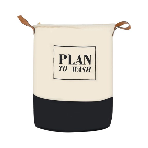 Καλάθι Άπλυτων Plan 60Lt Πτυσσόμενο Με Χερούλια 40X40X50Cm