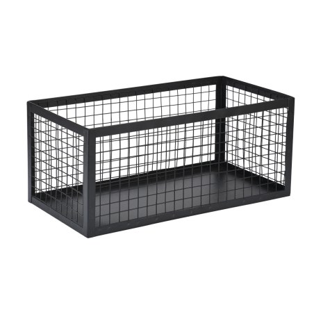 Estia Καλάθι Αποθήκευσης & Οργάνωσης Cage Μεταλλικό 30X15.5X13Cm Μαύρο