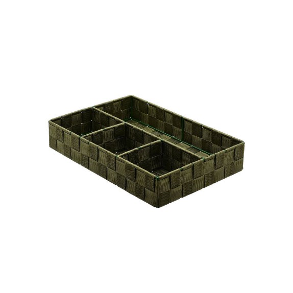 Estia Καλάθι Οργάνωσης 4 Θέσεων Olive Seires 33X23X6Cm Λαδι