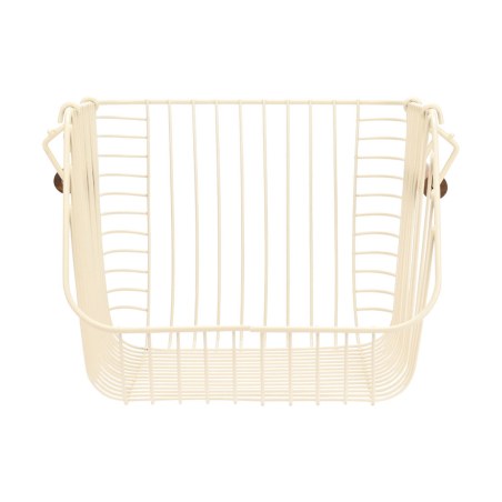 Estia Καλάθι Οργάνωσης Allure Μεταλλικό 26.5X29.5X21.5Cm Στοιβαζόμενο Ivory