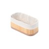 Estia Καλάθι Οργάνωσης Bamboo Essentials 19.5X10Cm Me Επένδυση