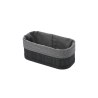 Estia Καλάθι Οργάνωσης Bamboo Essentials 19.5X10Cm Me Επένδυση Μαύρο