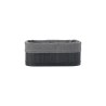 Estia Καλάθι Οργάνωσης Bamboo Essentials 19.5X10Cm Me Επένδυση Μαύρο