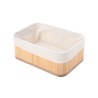 Estia Καλάθι Οργάνωσης Bamboo Essentials 30X20Cm Me Επένδυση