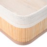 Estia Καλάθι Οργάνωσης Bamboo Essentials 30X20Cm Me Επένδυση