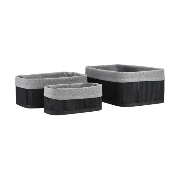 Estia Καλάθι Οργάνωσης Bamboo Essentials Me Επένδυση Σετ...