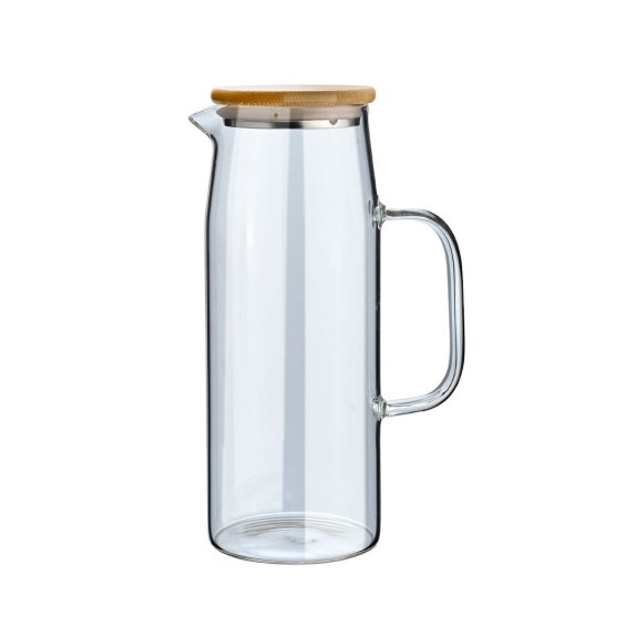Estia Κανάτα Bamboo Essentials Γυάλινη 1000Ml Με Καπάκι