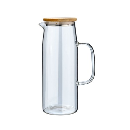 Estia Κανάτα Bamboo Essentials Γυάλινη 1000Ml Με Καπάκι