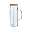 Estia Κανάτα Bamboo Essentials Γυάλινη 1000Ml Με Καπάκι