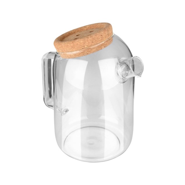 Estia Κανάτα Γυάλινη 1200Ml Με Καπάκι Φελλού