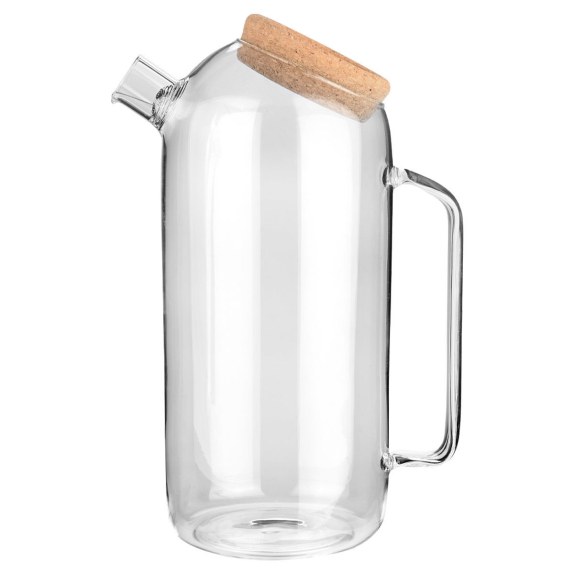 Estia Κανάτα Γυάλινη 1800Ml Με Καπάκι Φελλού