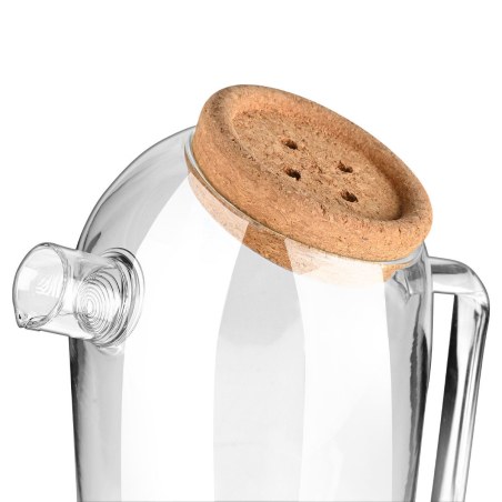 Estia Κανάτα Γυάλινη 1800Ml Με Καπάκι Φελλού