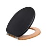 Estia Καπάκι Λεκάνης Bamboo Essentials Μαύρο