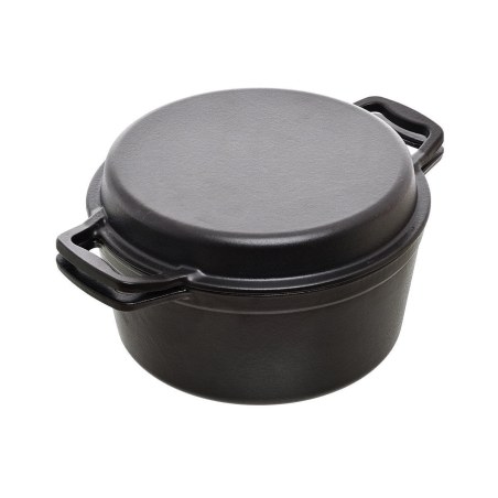 Estia Κατσαρόλα Iron 2 Σε 1 Μαντεμένια  25Cm Με Καπακι-Τηγανι