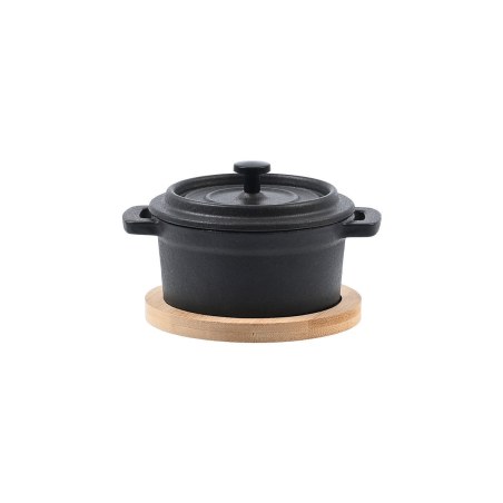 Estia Κατσαρολακι Iron Μαντεμένιο 10Cm Με Βάση Bamboo