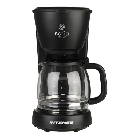 Estia Καφετιέρα Φίλτρου Intense Dark Πλαστική 1000W Με Γυάλινη Κανάτα 1.25Lt Ματ