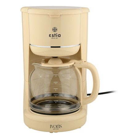 Estia Καφετιέρα Φίλτρου Ivoris Πλαστική 900W Με Γυάλινη Κανάτα 1.5Lt