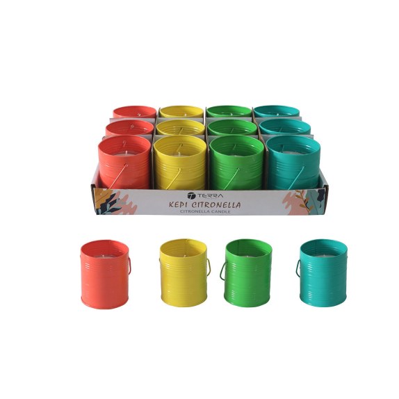 Estia Κερί Citronella Σε Μεταλλικό Δοχείο 100Gr Assorted