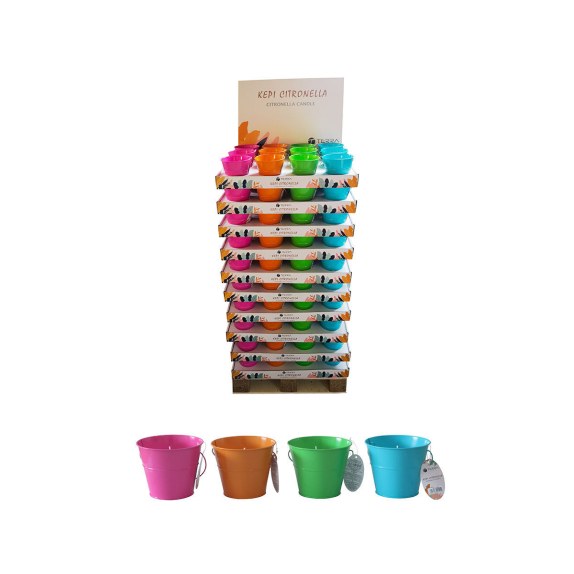 Estia Κερί Σιτρονελας Σε Μεταλλικό Δοχείο 180Gr Assorted
