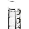 Estia Κούπες Γυάλινες Με Μεταλλική Βάση Σετ 4X210Ml