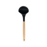 Estia Κουτάλα Βαθιά Bamboo Essentials Σιλικόνης Μαύρη
