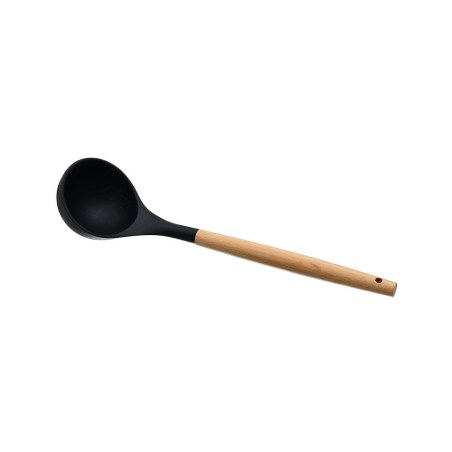 Estia Κουτάλα Βαθιά Bamboo Essentials Σιλικόνης Μαύρη