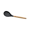 Estia Κουτάλα Τρυπητή Bamboo Essentials Σιλικόνης Μαύρη