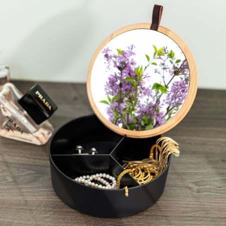 Estia Κουτί Αποθήκευσης & Οργάνωσης Bamboo Essentials Με Καθρέφτη