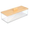 Κουτί Αποθήκευσης & Οργάνωσης Bamboo Ορθογώνιο 23.3X9.4X8.8Cm Με Καπάκι