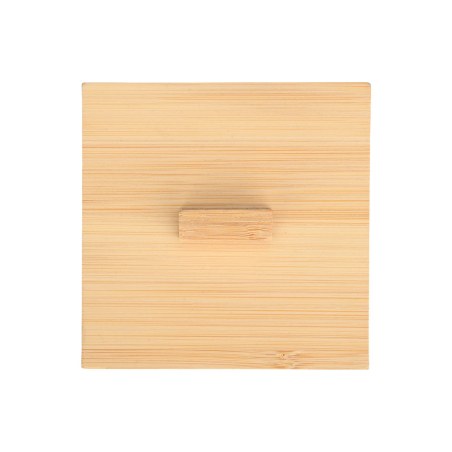 Κουτί Αποθήκευσης & Οργάνωσης Bamboo Τετράγωνο  9X9X6Cm Με Καπάκι