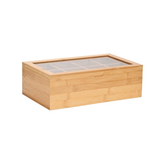 Estia Κουτί Αποθήκευσης Bamboo 8 Θήκες 31X19X9Cm Με Καπάκι