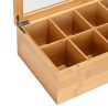 Estia Κουτί Αποθήκευσης Bamboo 8 Θήκες 31X19X9Cm Με Καπάκι