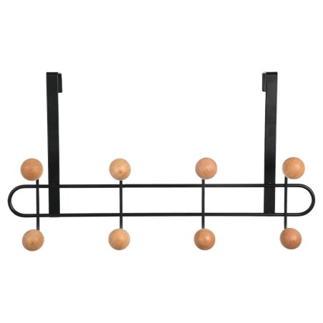 Κρεμάστρα Πόρτας Μεταλλική 41X7.5X23Cm 8 Θέσεων Μαύρη