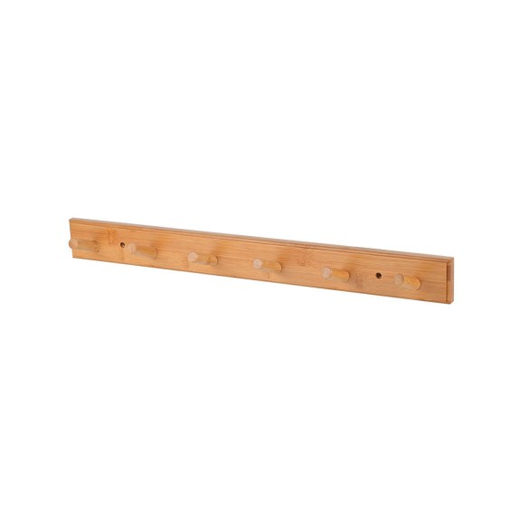 Estia Κρεμάστρα Τοίχου Bamboo 59X6X7Cm 6 Θέσεων