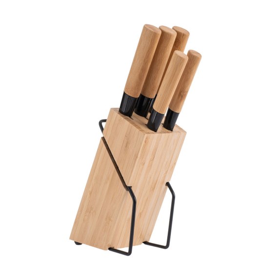 Estia Μαχαίρια Bamboo Essentials Ανοξείδωτα Με Βάση Σετ 5...
