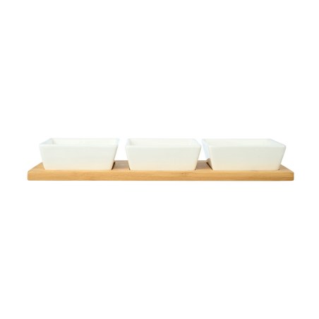 Estia Μπολάκια Bamboo Essentials Με Βάση Bamboo Σετ 4 Τεμ.