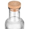Estia Μπουκάλι Γυάλινο 1000Ml Ανάγλυφο Με Φελλό Γκρι