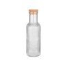 Estia Μπουκάλι Γυάλινο 1000Ml Ανάγλυφο Με Φελλό Διάφανο