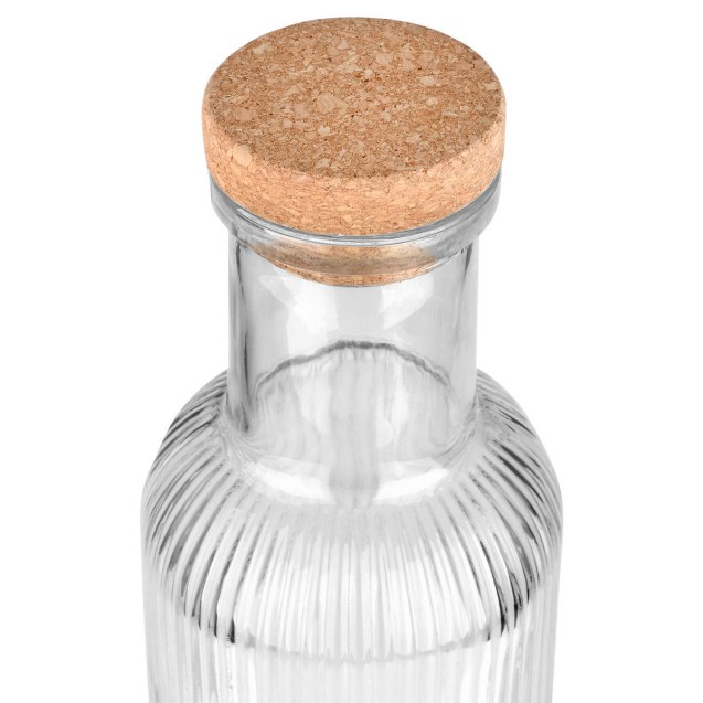Estia Μπουκάλι Γυάλινο 1000Ml Ανάγλυφο Με Φελλό...