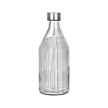 Μπουκάλι Γυάλινο 1000Ml Με Ανοξείδωτο Καπάκι