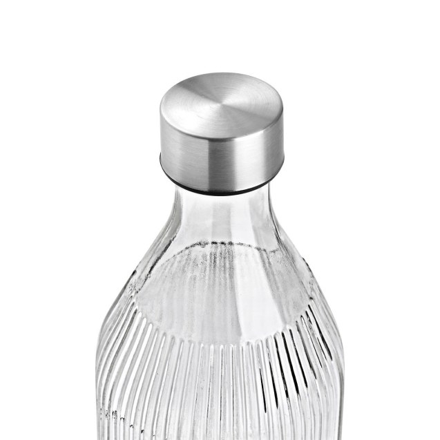 Μπουκάλι Γυάλινο 1000Ml Με Ανοξείδωτο Καπάκι