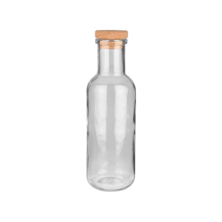 Estia Μπουκάλι Γυάλινο 1000Ml Με Καπάκι Φελλού Γκρι